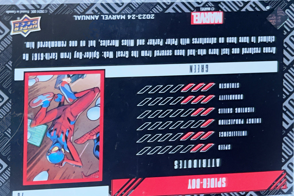 2023 Upper Deck Marvel Annual Spider-Boy #71