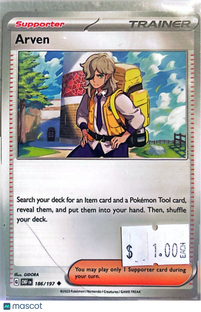 2023 Obsidian Flames Arven Uncommon #186/197