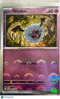 2025 Scarlet & Violet White Flare Woobat Reverse Holo #36/86