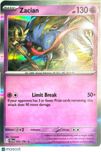 2024 Shrouded Fable Zacian Holo Rare #45/94