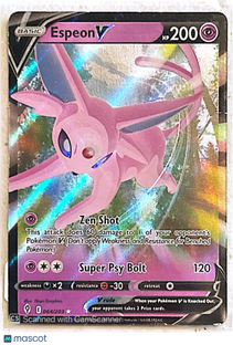 2021 Evolving Skies Espeon V Holo Rare #64/203