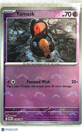 2025 Scarlet & Violet White Flare Yamask Reverse Holo #39/86