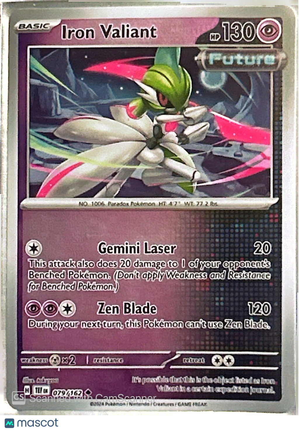 2024 Temporal Forces Iron Valiant Uncommon #79/162