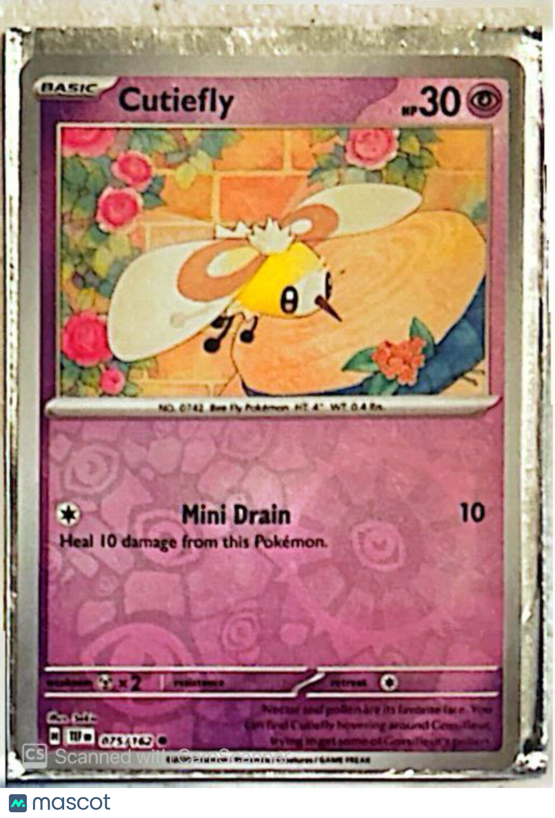 2024 Temporal Forces Cutiefly Reverse Holo #75/162