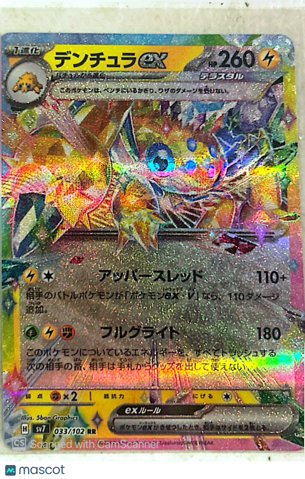 2024 Stellar Crown Galvantula EX Holo Double Rare Japanese RR #33/102