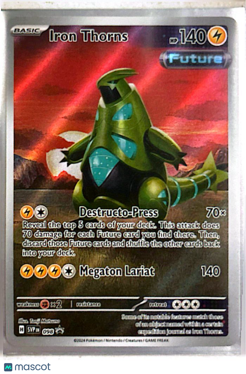 2024 Scarlet & Violet Promos Iron Thorns Holo Black Star Promo #SVP EN 098