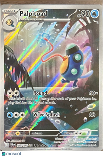 2025 Scarlet & Violet Black Bolt Palpitoad Secret Rare Full Art #104/086
