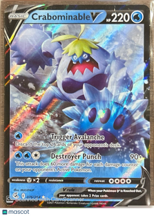 2022 Fusion Strike Crabominable V Holo Rare #76/264