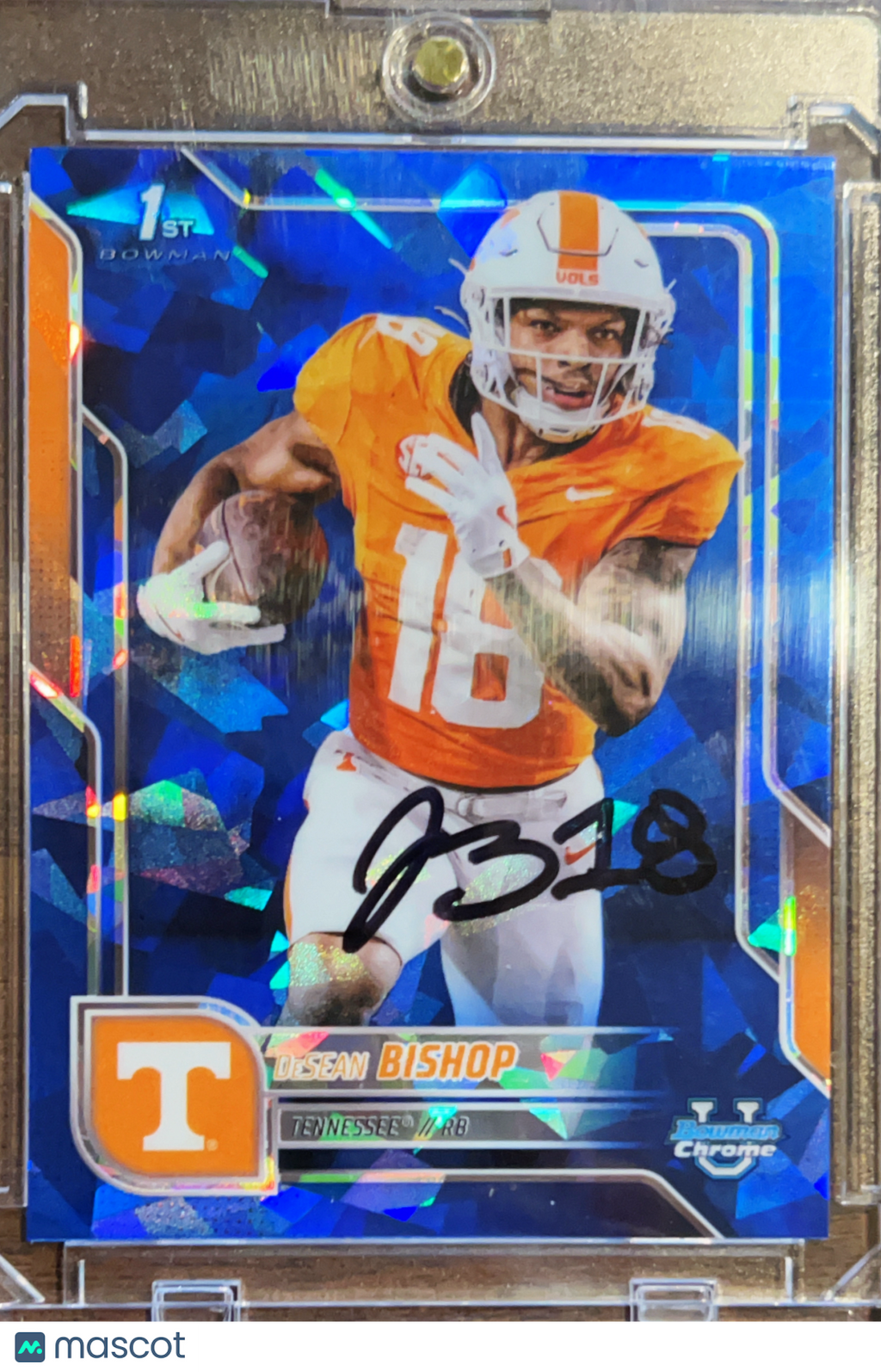 2025 Bowman Chrome U DeSean Bishop #67 Blue Sapphire Refractor 1st Bowman