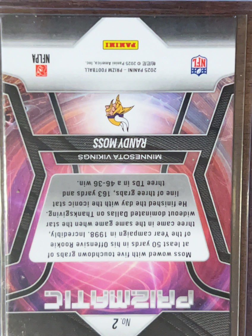 2025 Panini Prizm Prizmatic Randy Moss #2 Silver
