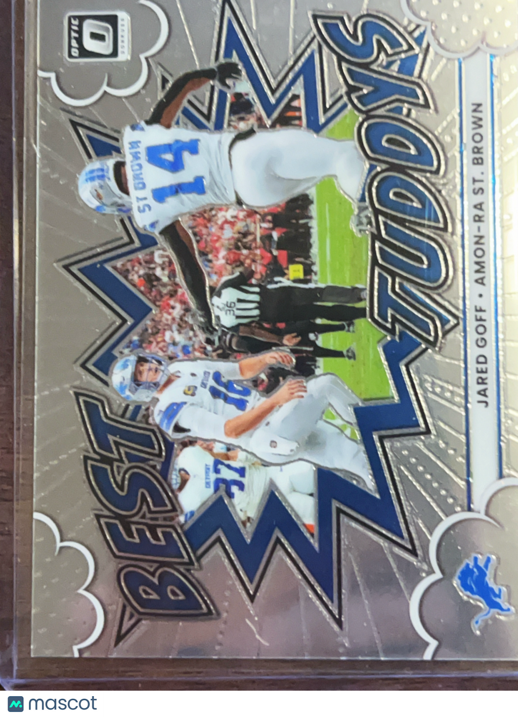 2025 Panini Donruss Optic Football Amon-Ra St. Brown Jared Goff #9