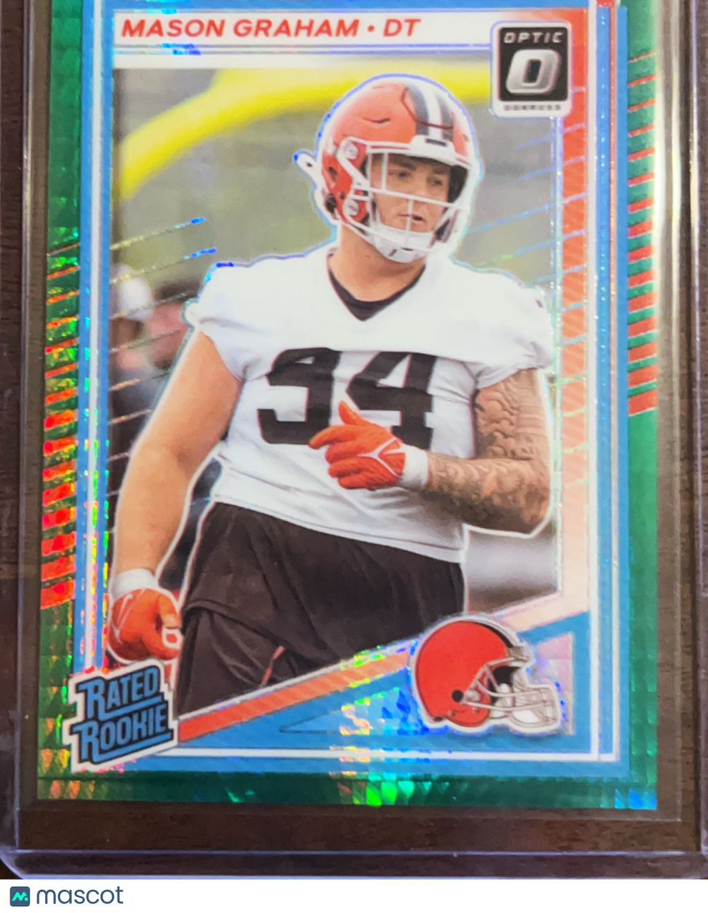2025 Panini Donruss Optic Prizm Mason Graham #206 Green