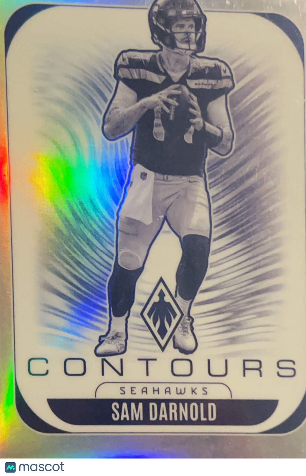 2025 Panini Phoenix Contours Sam Darnold #29 Silver Prizm