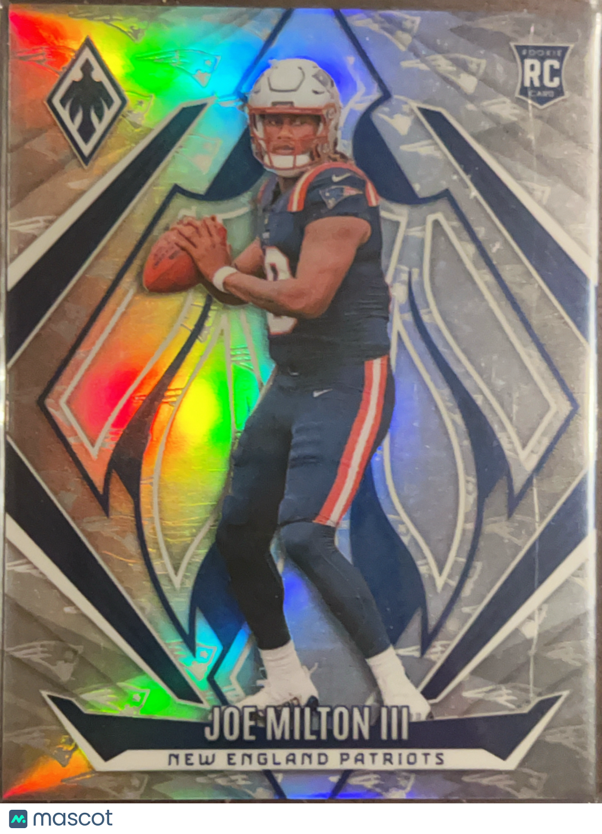 2024 Panini Phoenix Football Joe Milton III #205 Team Logo /299 RC