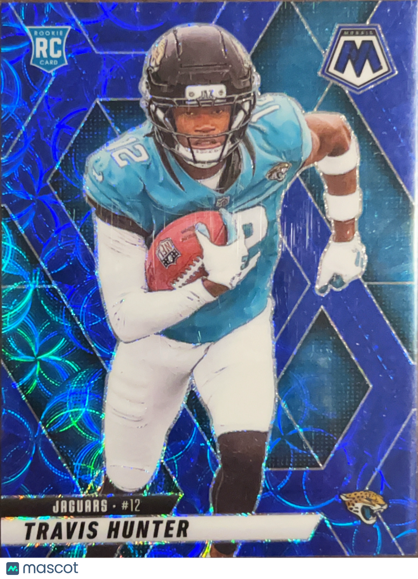 2025 Panini Mosaic Prizm Travis Hunter #301 Blue Circles RC