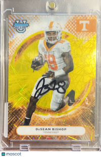 2025 Topps Bowman's Best University DeSean Bishop #45 Yellow Refractor