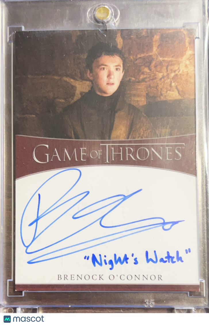 2019 Rittenhouse Game of Thrones Inscription Autograph Brenock O'Connor