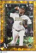 2025 Topps Update Series Elvis Alvarado #US61 Gold Foil Mosaic /50 RC