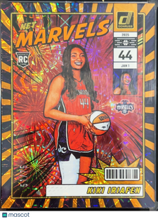 2025 Panini Donruss Net Marvels Kiki Iriafen #16 Orange Flash /75 RC