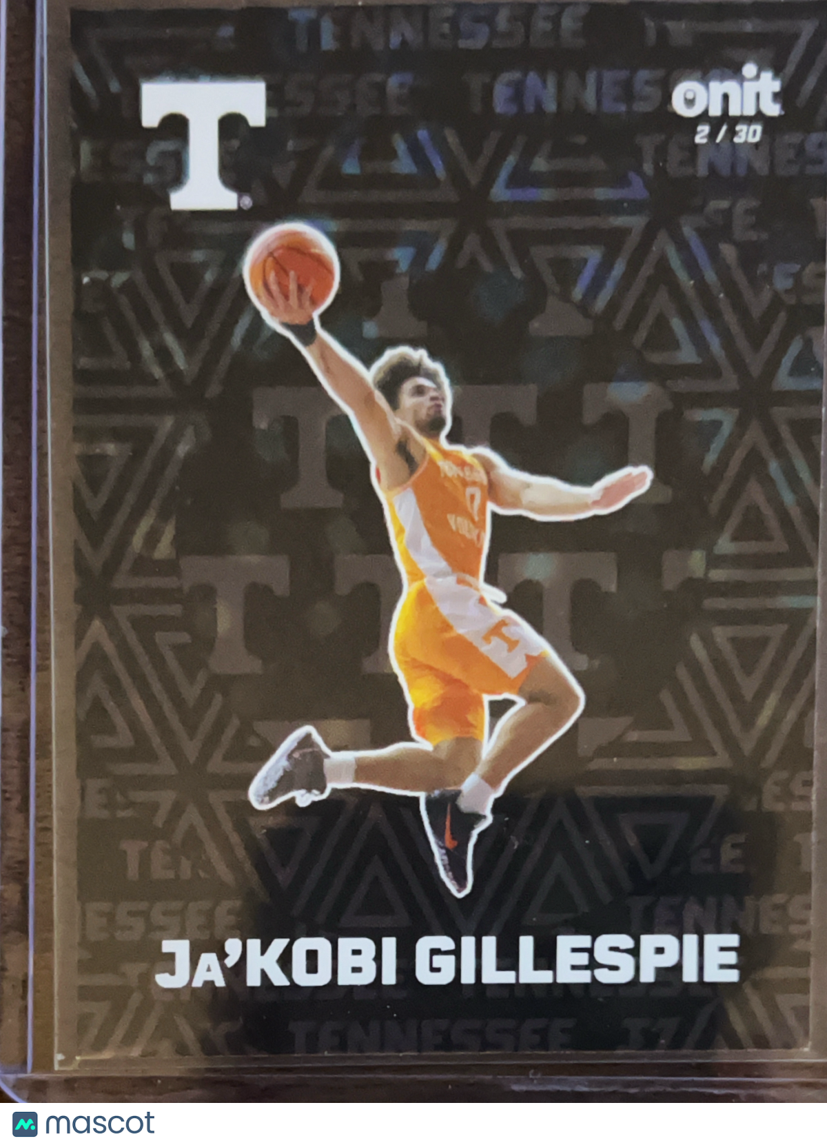 2025 ONIT Tennessee Basketball Ja'Kobi Gillespie #F-8 /30