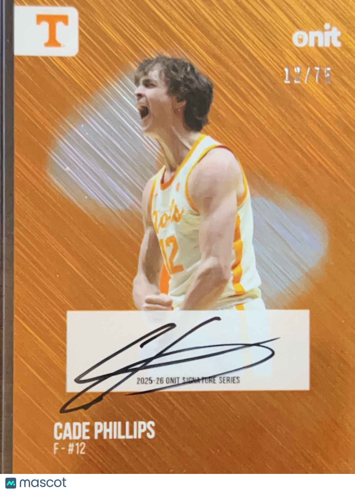 2025 Onit Signature Series Cade Phillips #S-3 /75