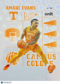 2025 ONIT Campus Colors Amari Evans #CC-9 /30