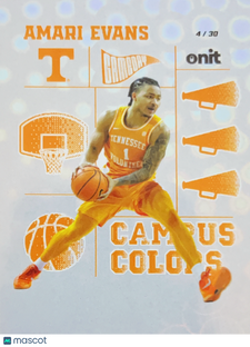 2025 ONIT Campus Colors Amari Evans #CC-9 /30