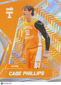 2025 ONIT Tennessee Volunteers Hype Cade Phillips #H-1 Orange