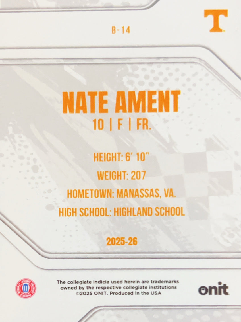 2025 ONIT Nate Ament #B-14