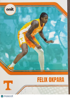2025 ONIT Tennessee Volunteers Basketball Felix Okpara #B-8