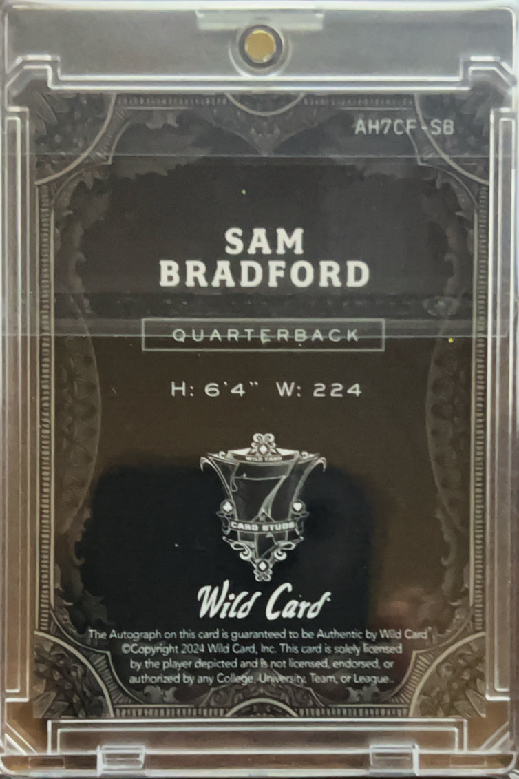 2024 Wild Card 7 Card Studs Sam Bradford #AH7CF-SB /1