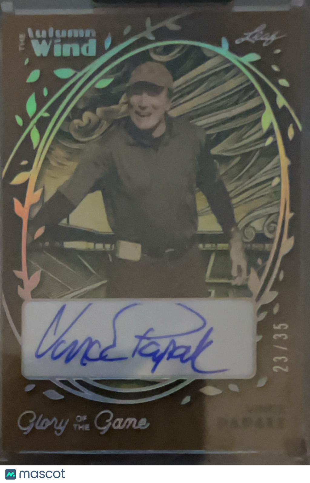 2023 Leaf Autumn Wind Glory of the Game Vince Papale #GG-VP1 Gold /35