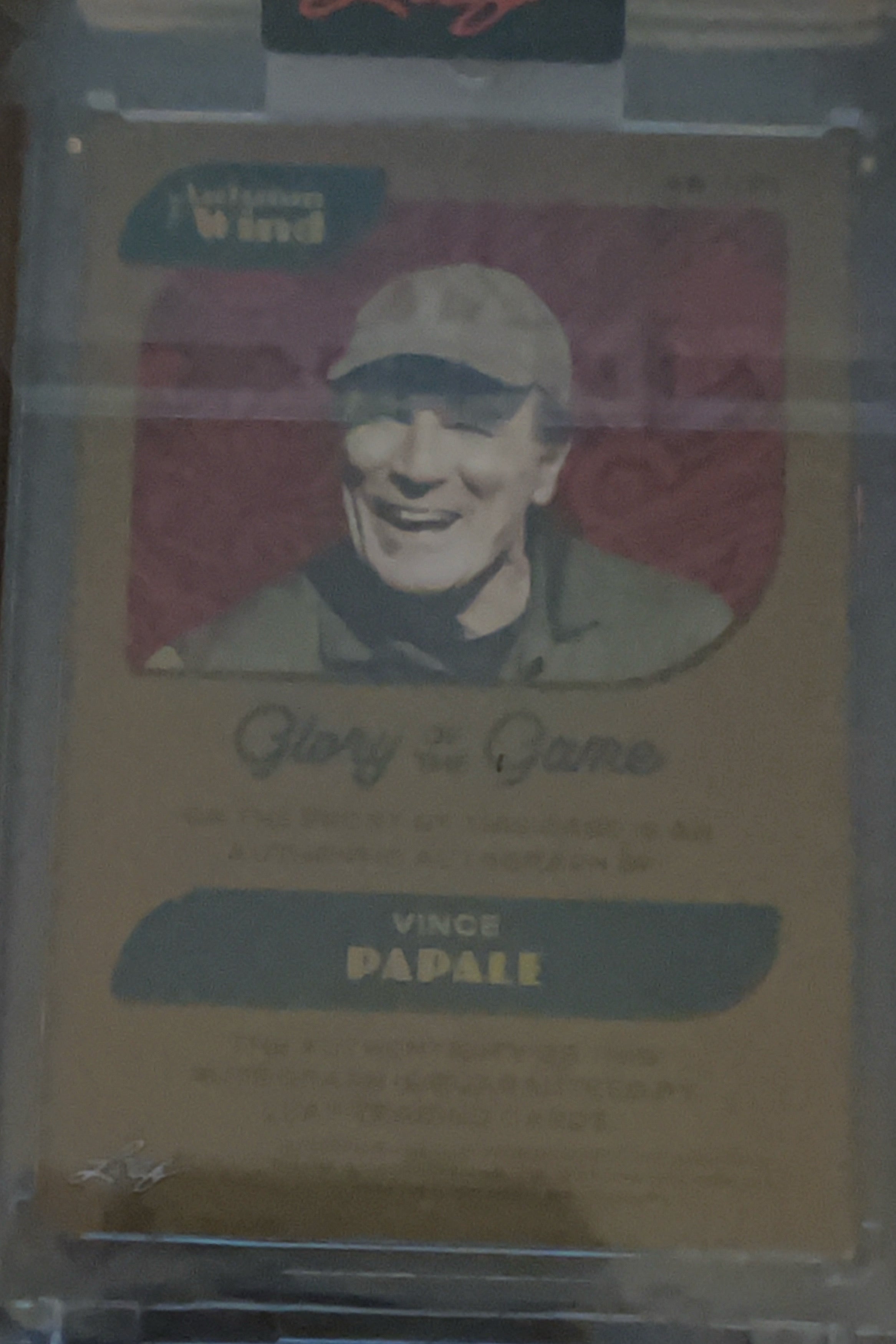 2023 Leaf Autumn Wind Glory of the Game Vince Papale #GG-VP1 Gold /35