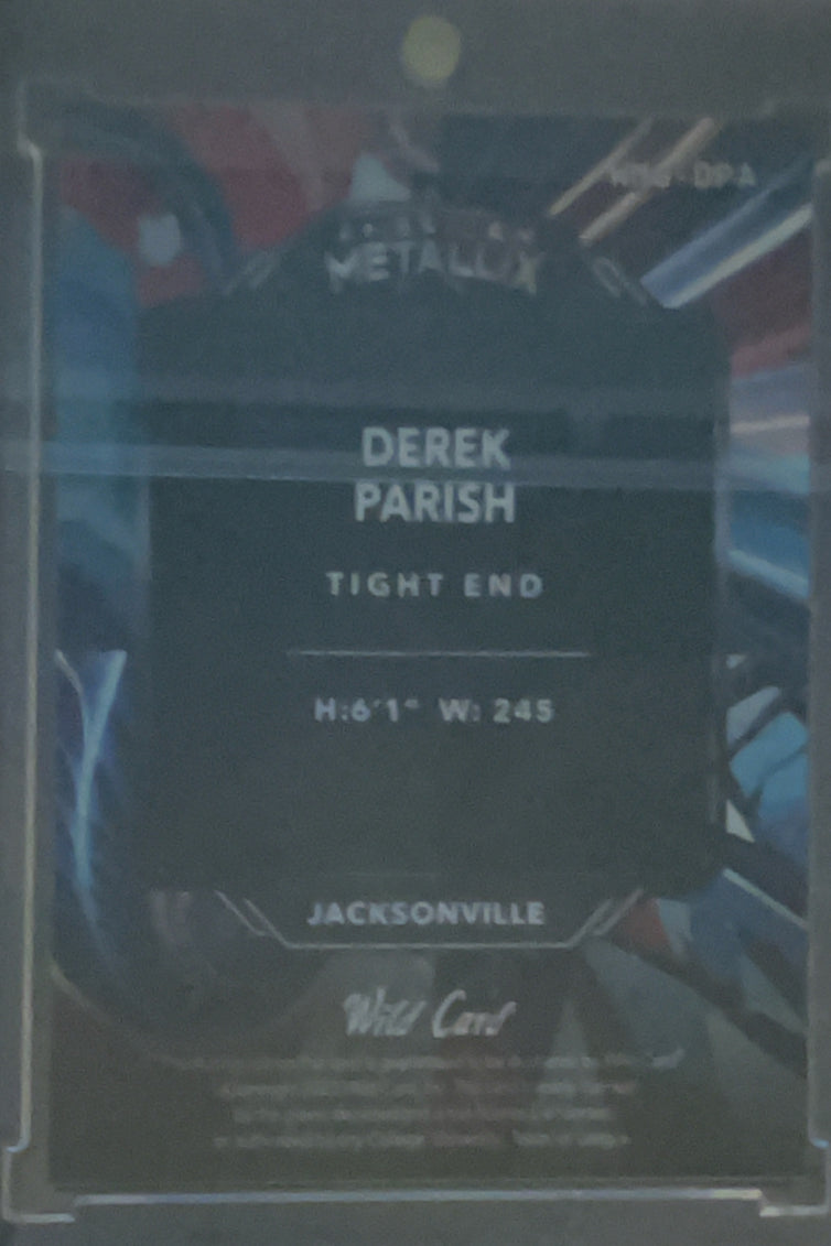 2023 Wild Card Matte Metallix Derek Parish #MM-DPA Blue