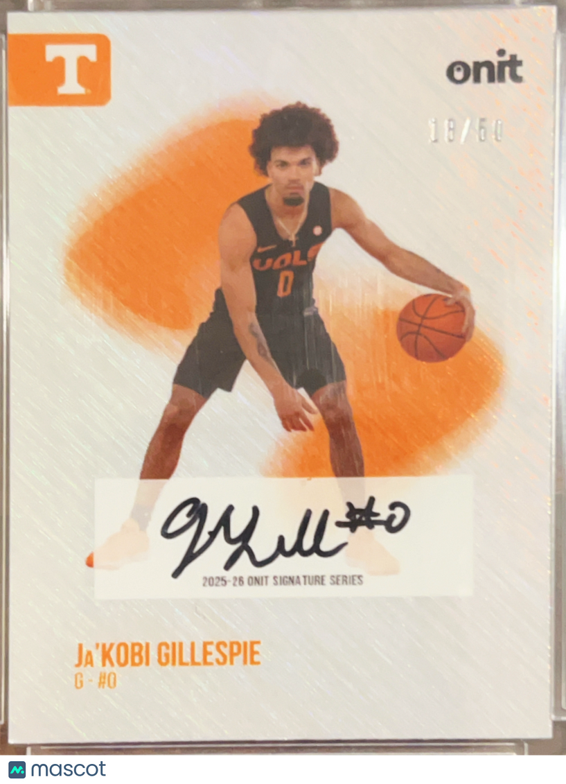 2025 Onit Signature Series Ja'Kobi Gillespie #S-1 /50