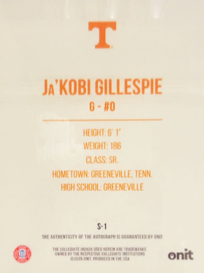 2025 Onit Signature Series Ja'Kobi Gillespie #S-1 /50