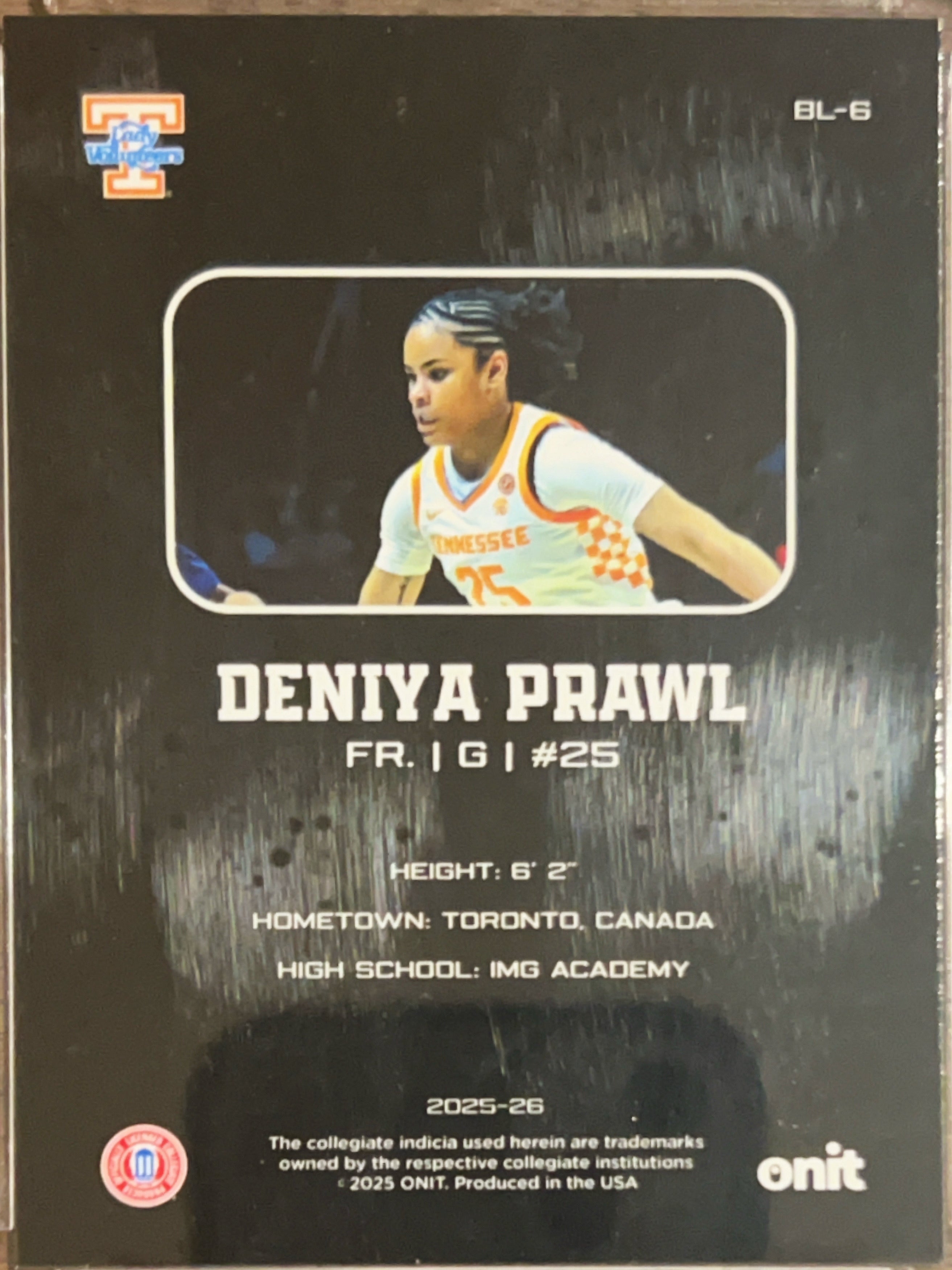 2025 ONIT Athlete Blackout Edition Deniya Prawl #BL-6
