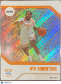2025 ONIT Tennessee Lady Volunteers Nya Robertson #B-11 Orange Refractor /49