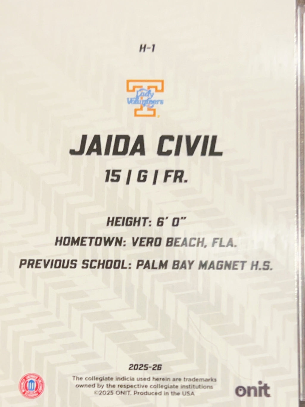 2025 ONIT Hype Jaida Civil #H-1 Orange Prism