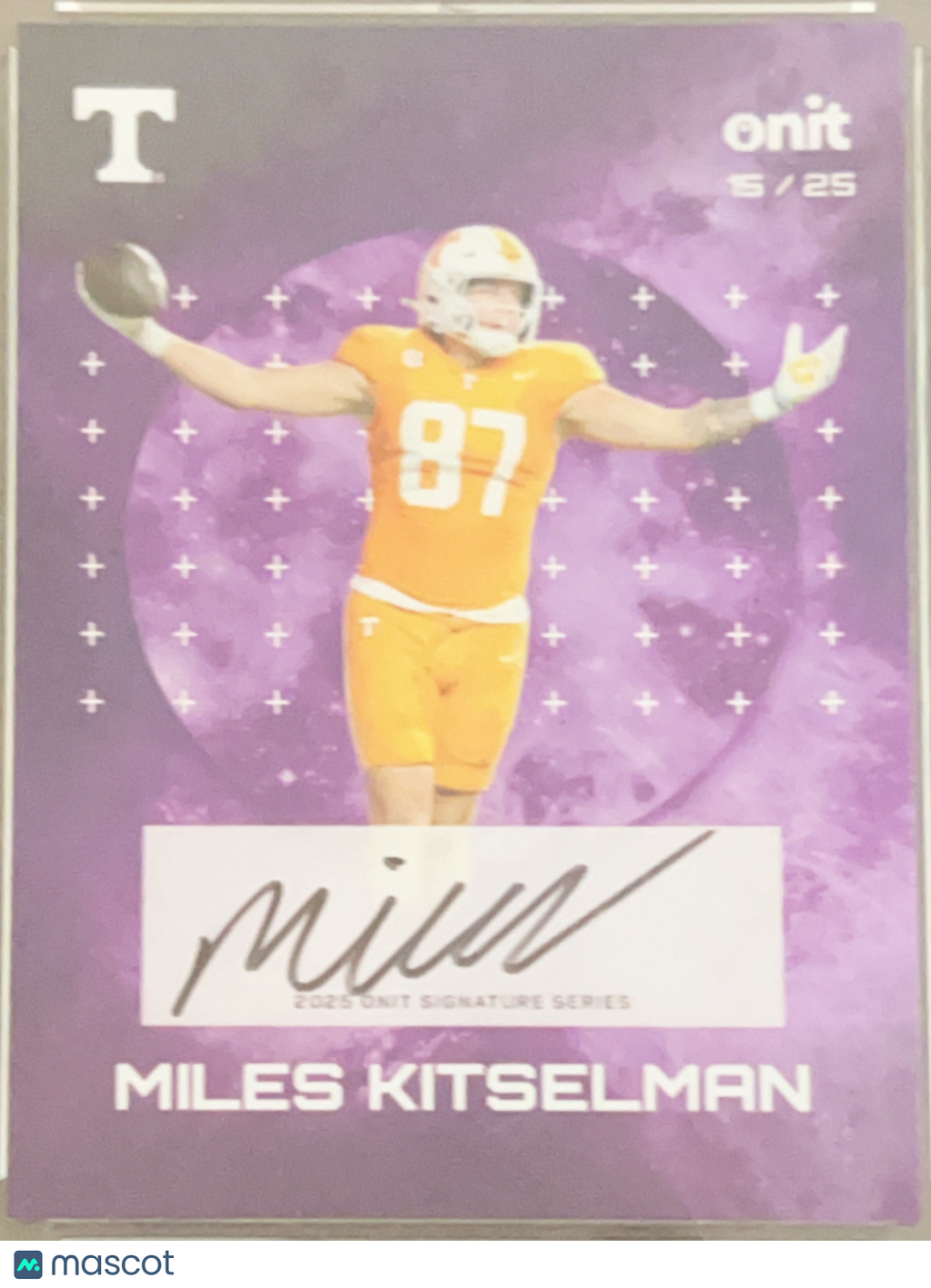 2023 Onit Signature Series Miles Kitselman #S-12 Purple /25