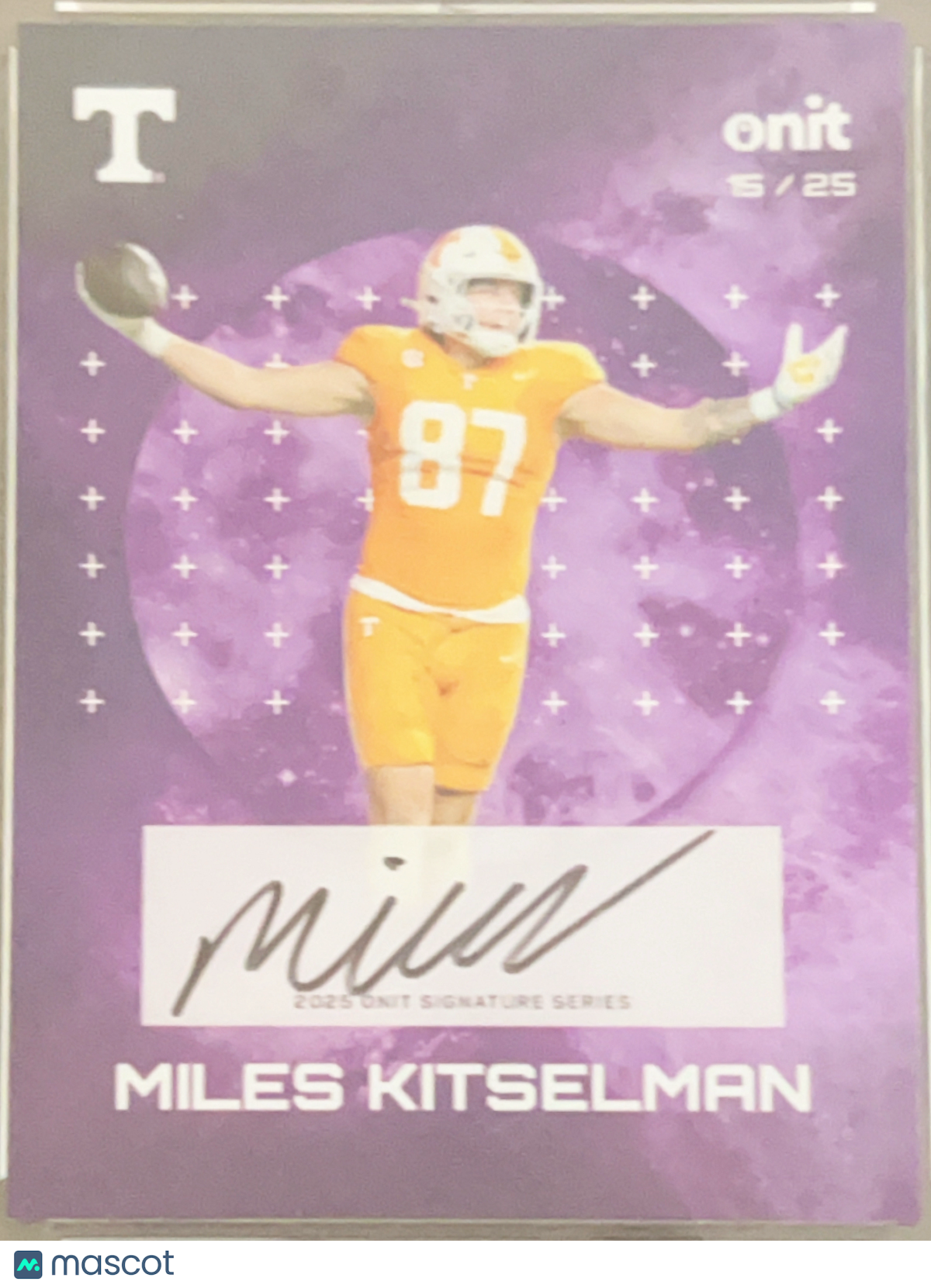 2023 Onit Signature Series Miles Kitselman #S-12 Purple /25