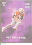 2024 Onit Tennessee Volunteers Football Peyton Lewis #G-2 Purple Galaxy /25
