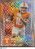 2025 Topps Bowman Chrome University DeSean Bishop #67 X-Fractor 1st Bowman