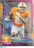 2024 Bowman Chrome University DeSean Bishop #67 Pink Shimmer Refractor