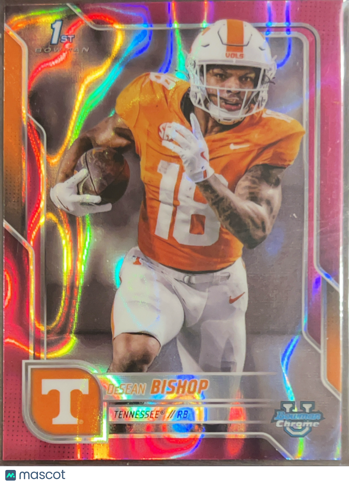2024 Bowman Chrome University DeSean Bishop #67 Pink Refractor
