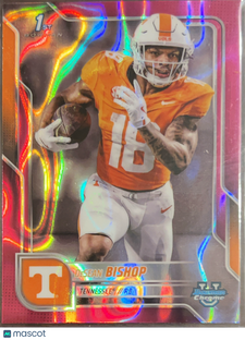 2024 Bowman Chrome University DeSean Bishop #67 Pink Refractor