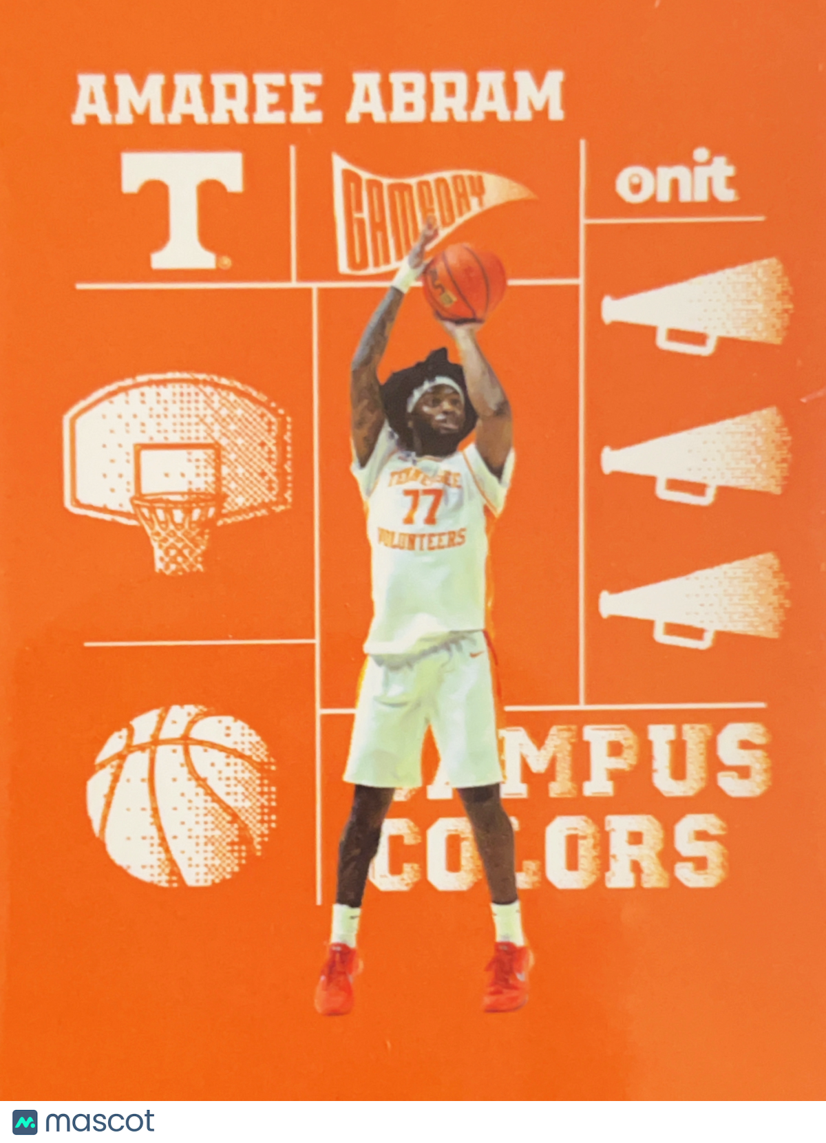 2026 ONIT Campus Colors Amaree Abram #CC-1 Orange