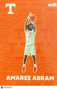 2025 ONIT Tennessee Volunteers Basketball Amaree Abram #F-7