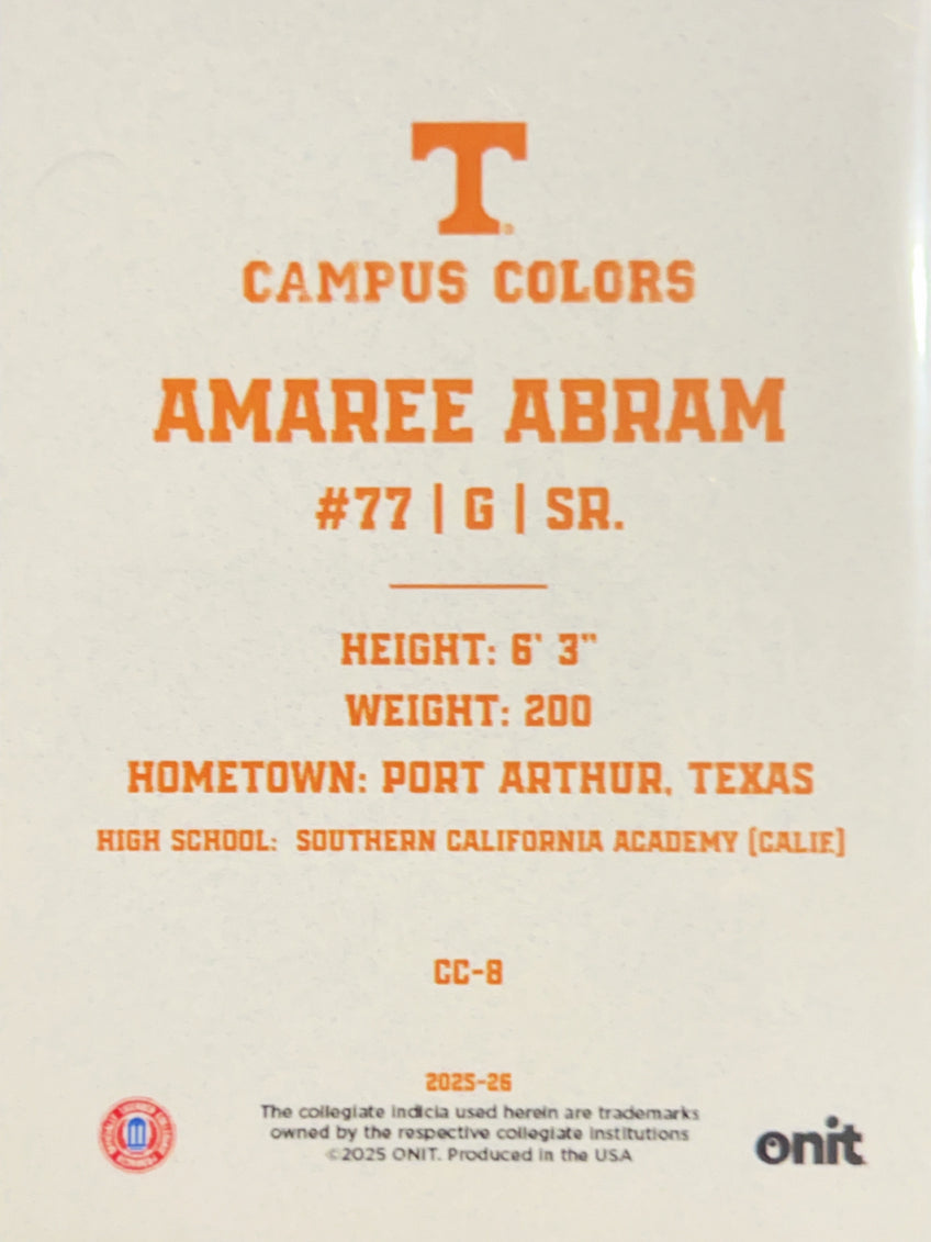2025 ONIT Campus Colors Amaree Abram #CC-8