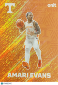 2025 ONIT Tennessee Basketball Amari Evans #F-2 Orange Shimmer